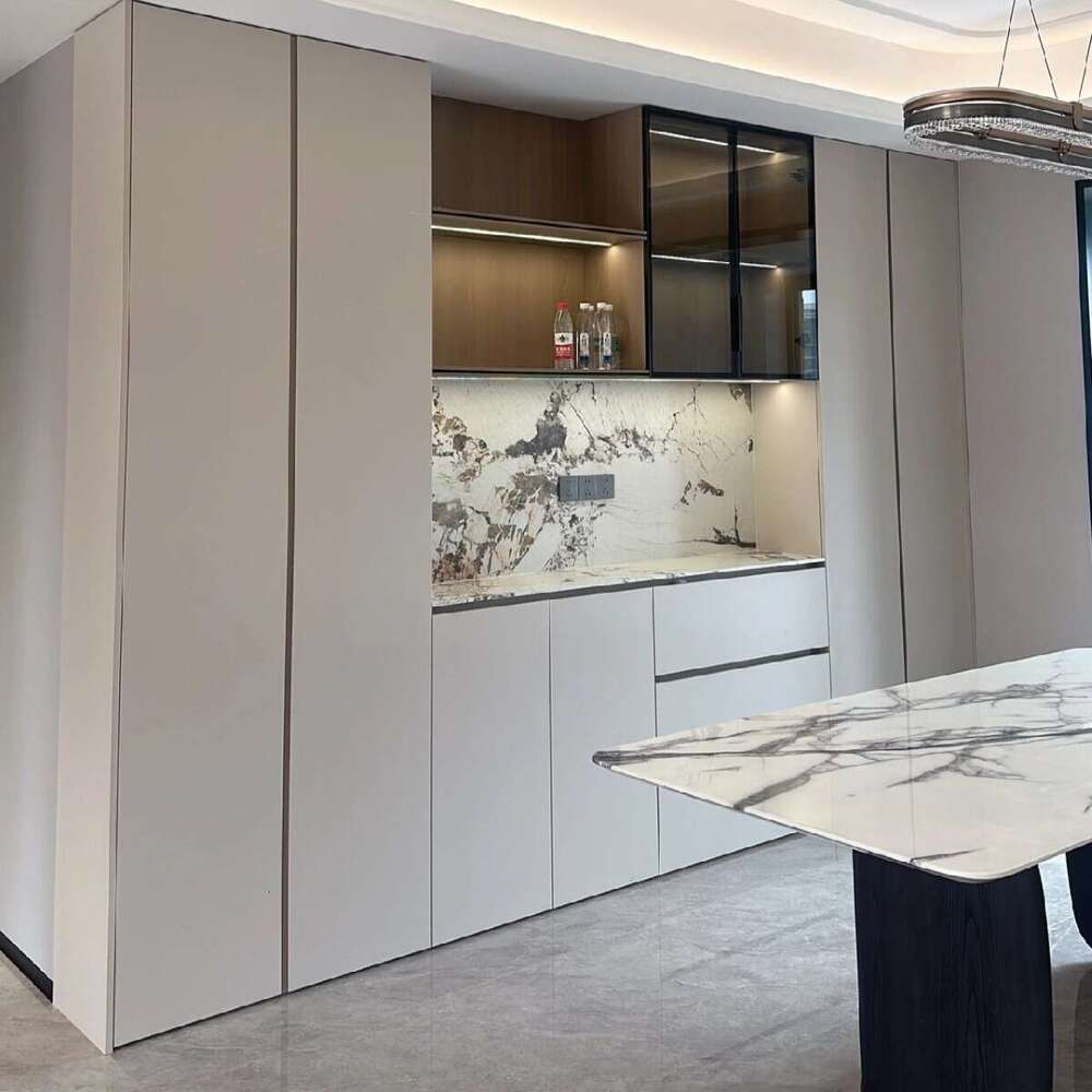 Full House Wall-Mounted TV Background Storage Entryway Shoe Cabinet Combination