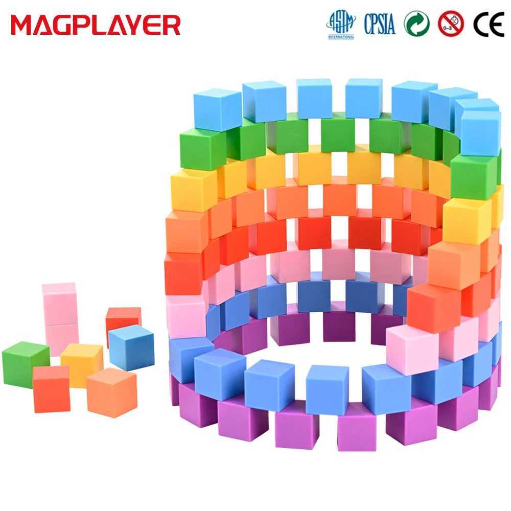 25cm Magnet Building Blocks Educational Toys Plastic Puzzle DIY 3D Magnetic Cubes Christmas Gifts for Toddler Kids C250916