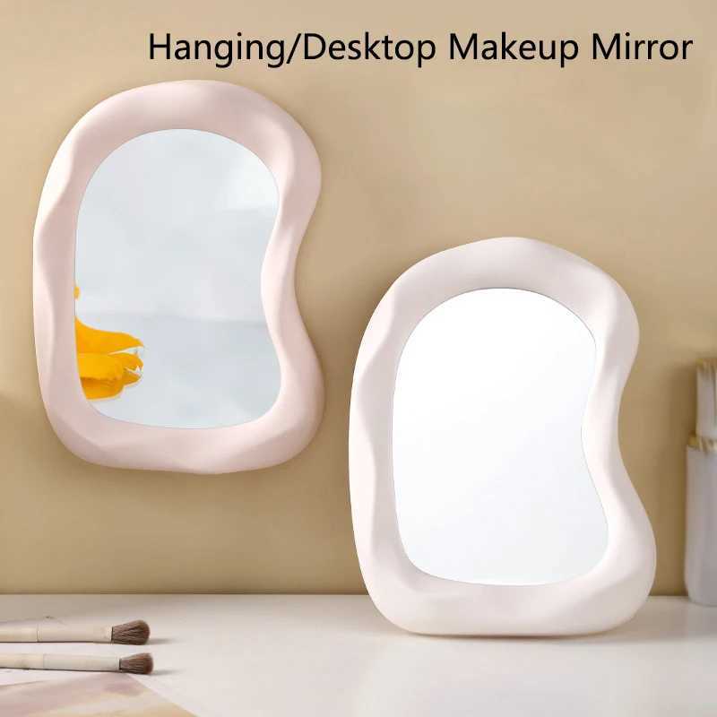 New HangingDesktop Makeup Mirror Cream Style Mirrors Cloud Shaped Student Dormitory Bedroom Bathroom Vanity Mirror Pink White C250916
