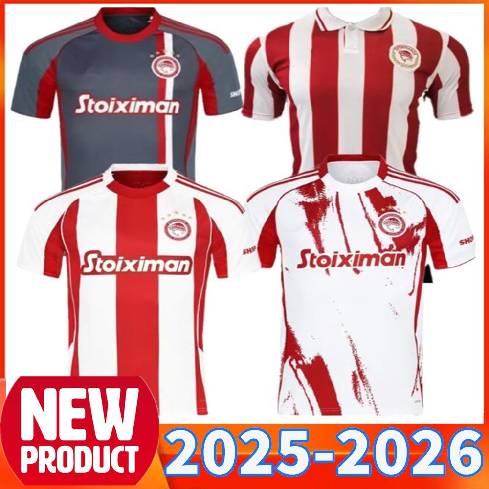 2025 26 Olympiakos Soccer Jersey Giovanni Rodinei Centenary Edition Shirt 2025 2026 Olympiacos Football shirt