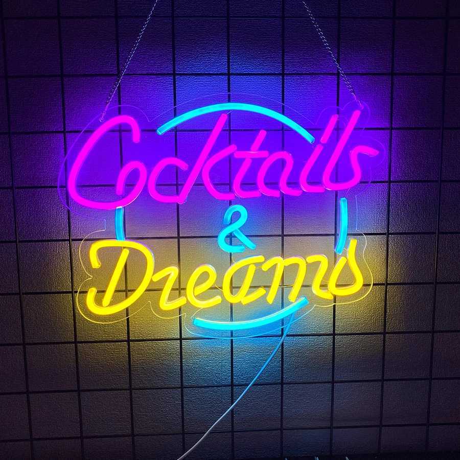 Bar Led Neon Sign Cowboy Hat Personality Icon Used For Beer Bars Family Gatherings Clubs Shops Man Caves Decor Wall Lamps Y250916