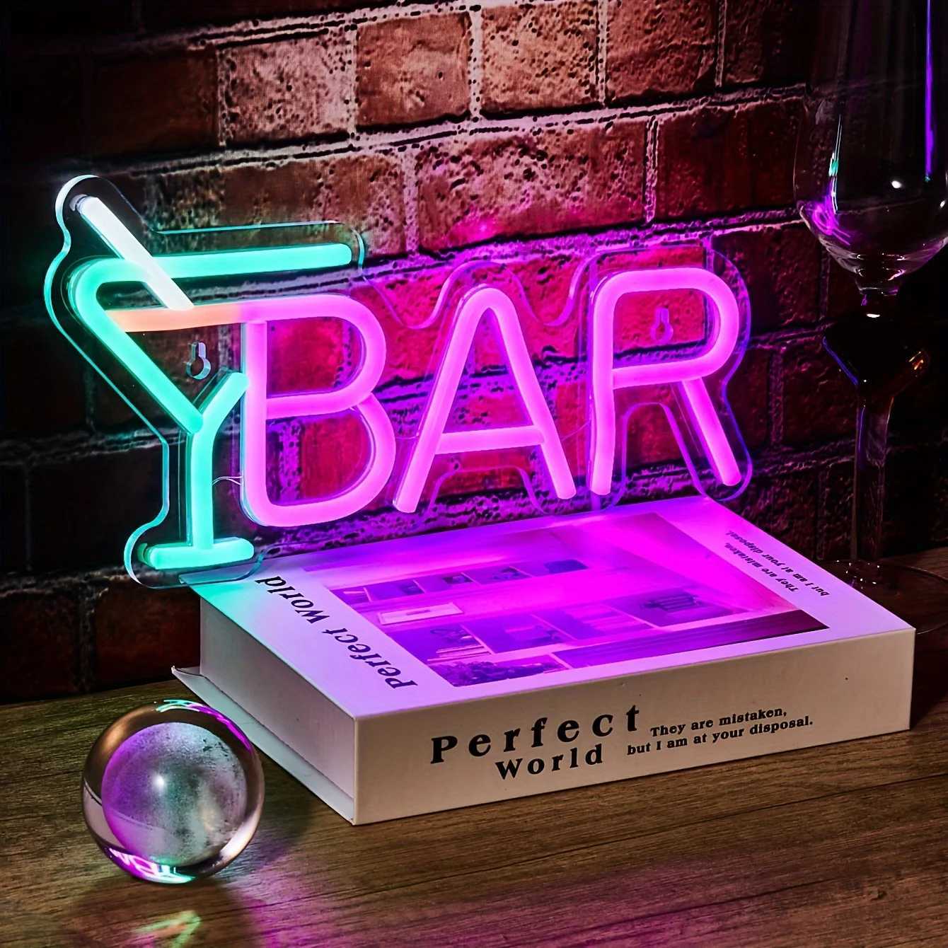 Bar Neon Signs for Wall Decor Led Bar Lights for Bedroom Room Decor Aesthetic Suitable for Living Room Bistro Man Cave Party Y250916