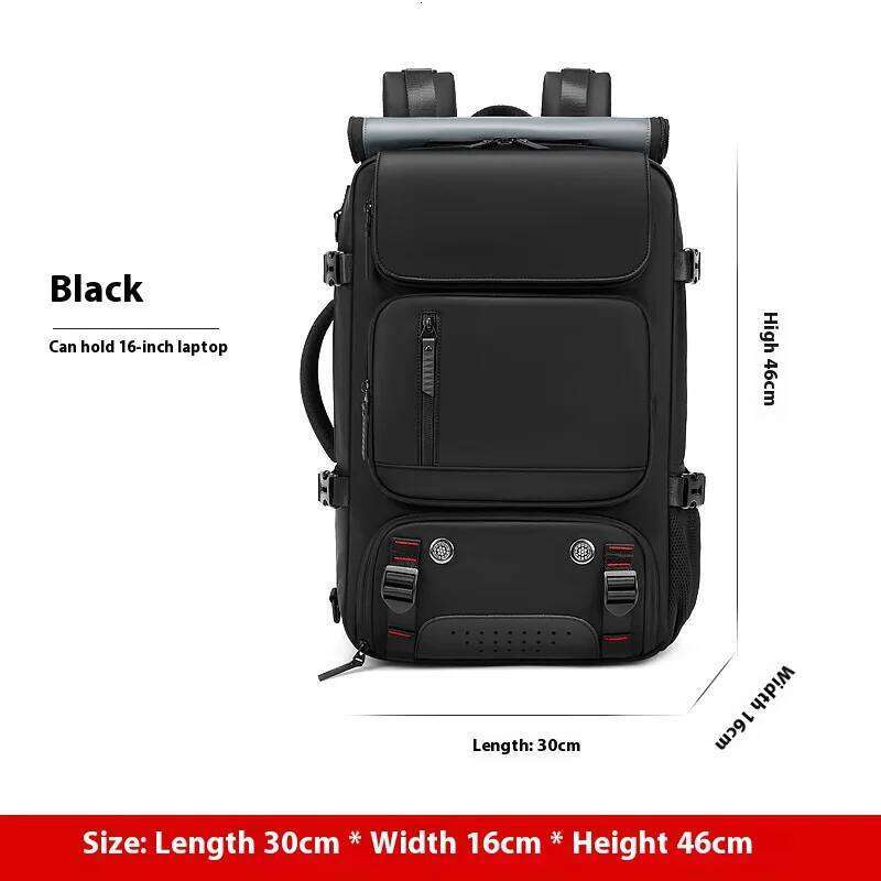 Large Boardable USB Charging Waterproof Outdoor Travel Backpack independent shoe compartment