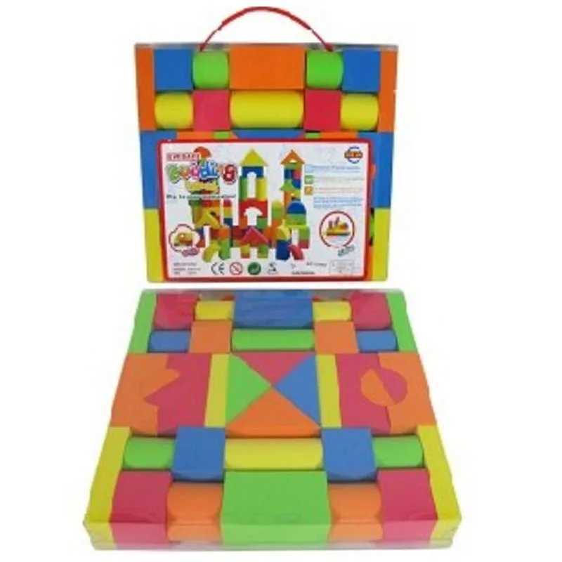 38PCS Hot Selling EVA Safe Children Building Brick Block Foam Construction Soft Toy Kid Kids Intelligence Exercise Assembled C250916