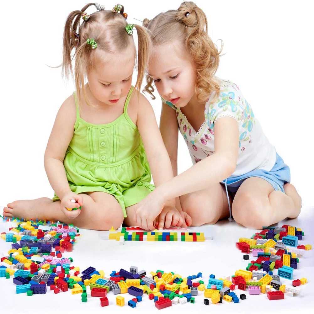 1000 pieces of building blocks city DIY creative building blocks compatible building blocks large base plate educational childre C250916