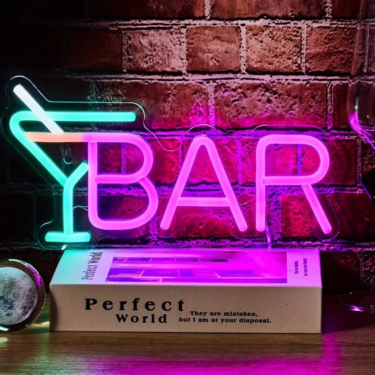 Bar Neon Signs for Wall Decor Led Bar Lights for Bedroom Room Decor Aesthetic Suitable for Living Room Bistro Man Cave Party Y250916