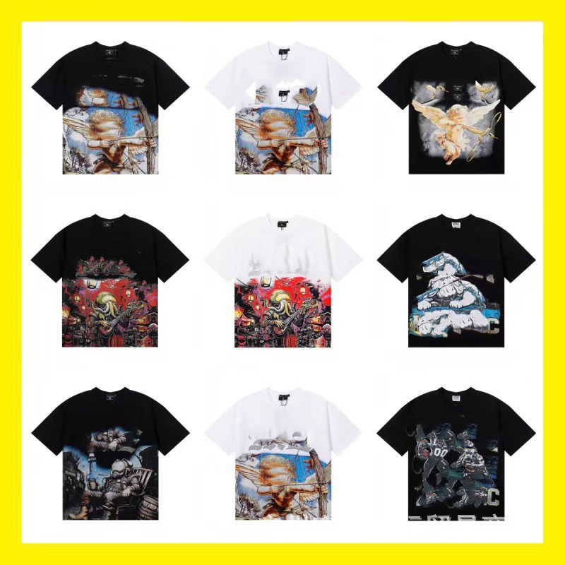 mixed emotions shirt men t shirt designer thirts Y2K Harajuku web Shirt Woman Tees Loose Hip Hop Gothic Graphic Print Oversized Tshirt Punk Sleeved street shirts