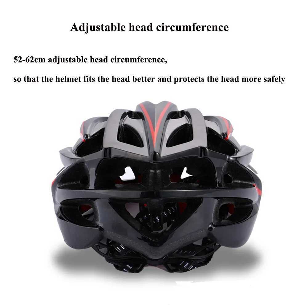 Ultralight Cycling Helmet Flame Design MTB Road Riding Safety Adjustable Hat Helmet Integrallymolded Bike Bicycle Helmet J250916