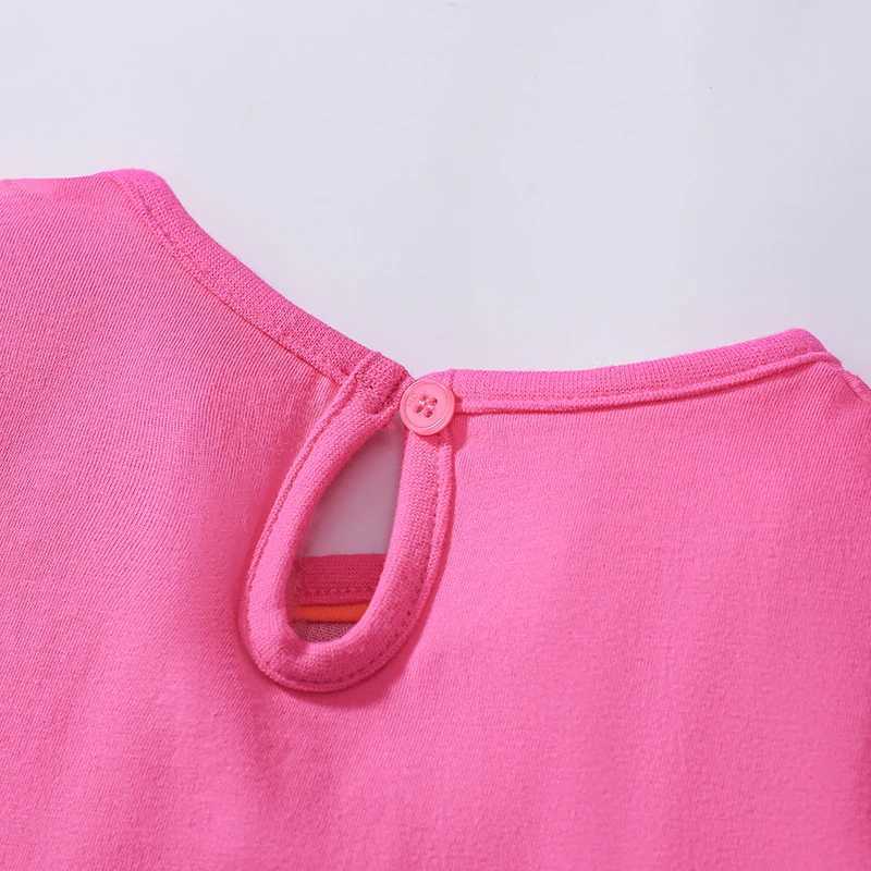 Little maven Baby Girls Childrens Clothing 2025 Summer Fashion Embroidered Cartoon Rainbow Mesh Party Dresses Kids Clothes C250916