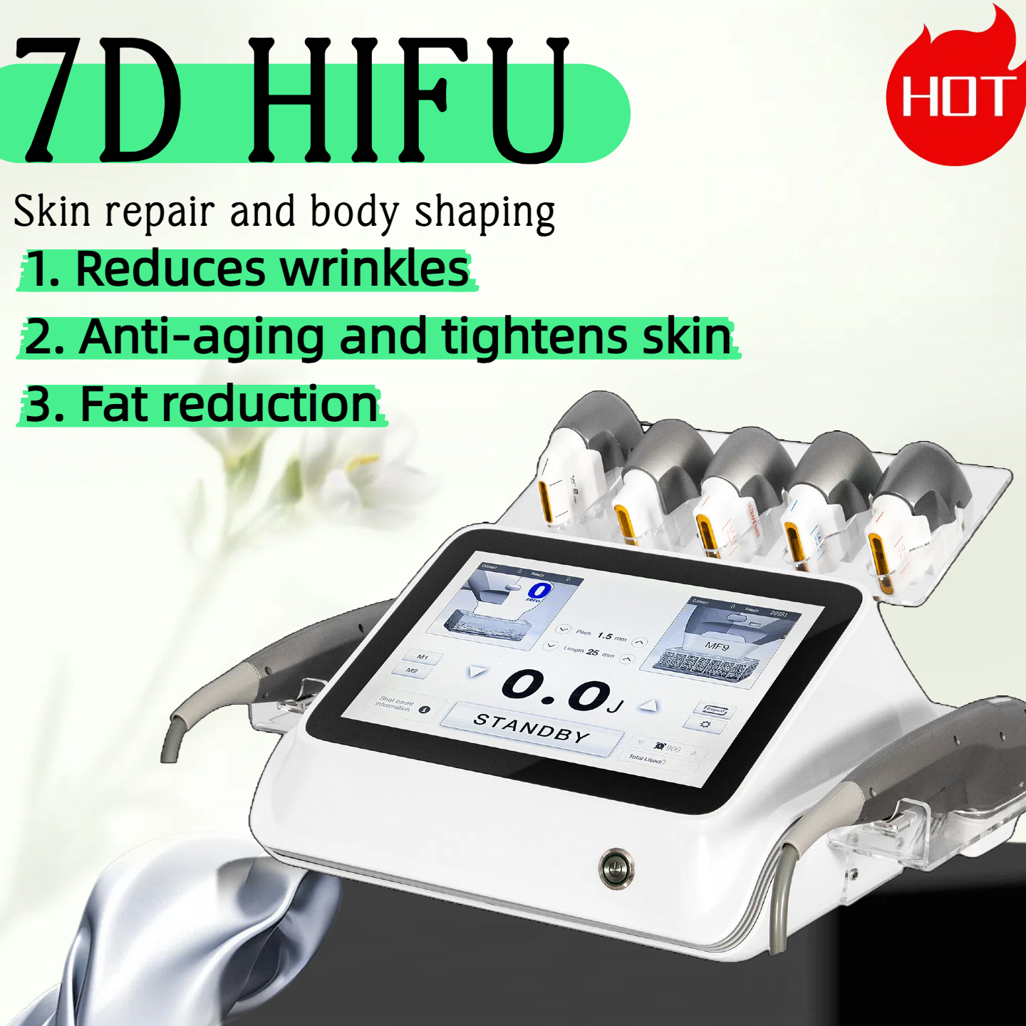 7D HIFU Beauty SPA Machine Body Tightening Burning Fat Skin Firming Slimming Body Sculpt Collagen Regeneration Anti-aging And Wrinkle Removal
