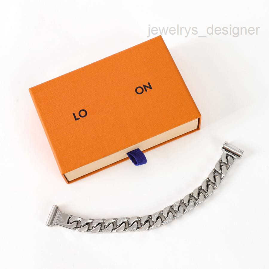 Bracelet Bangle Designer Classic Designer Fashion Leather Titanium Steel Cuban Chain Bamboo Men And Women Hip Hop Letter Bracelet Festival Gift Bb2b