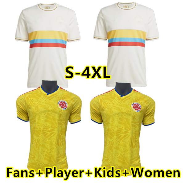 Size S-4XL Colombia 2026 Centenary Soccer Jerseys kit Luis Diaz DURAN RODRIGUEZ LERMA CORDOBA SINISTERRA Men Football Shirts Kits Fans