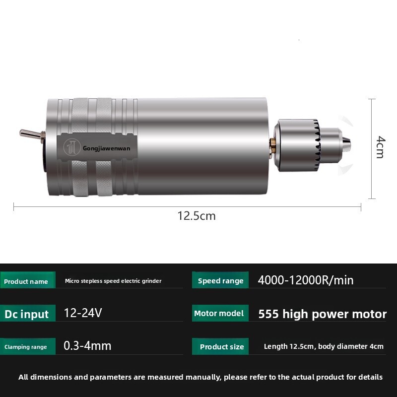 Precision Mini Jade Stone Craft Electric Grinder Drilling Grinding Polishing Cutting Carving DIY Hand Drill