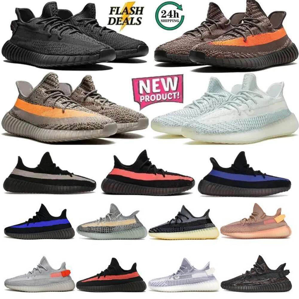 With Box New Shoe 350 Designer Running Shoes 350 V2 chaussure For Men Women Sneakers Bred Cream White Breathable Sneaker Classic Outdoor Sports Mens Trainers