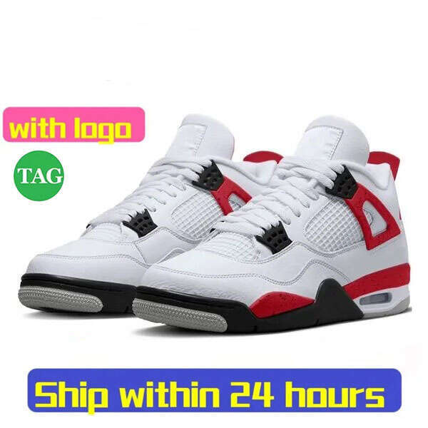 Original Box Designer 4 Basketball shoes Men Women 4s Sneakers Worn Blue Panda Military Black Cat 2025 Purple Thunder Cool Grey Bred Sports Mens Train