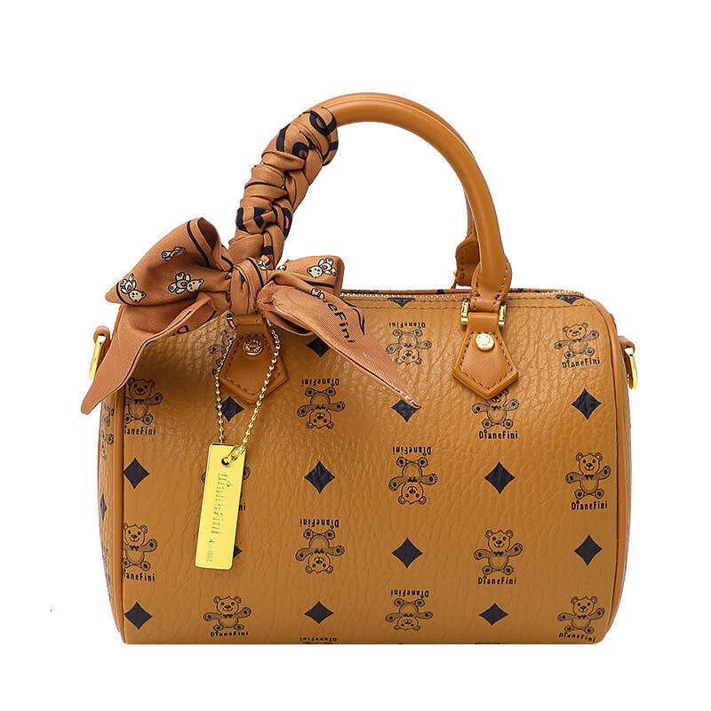 Pillow for Women 2025 Autumn Winter New Bear Pattern Print Fashion Versatile High-end Handheld Crossbody Small Bag