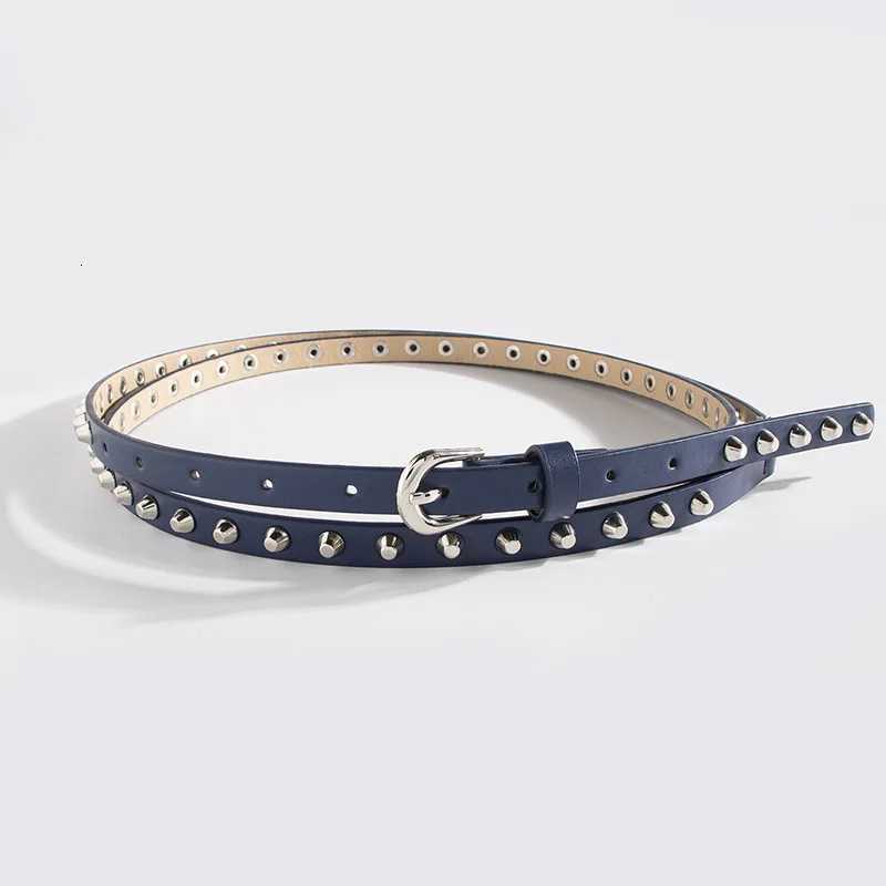 2023 New Womens Belt Hollow Rivet PU Leather Belt Womens Slim Fit Belt Classic Womens Belt parel AccoriesXJ250916