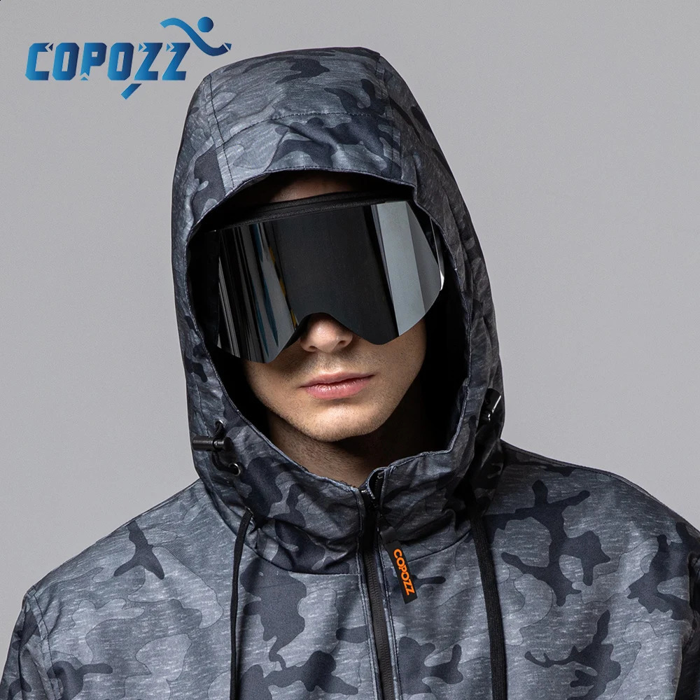COPOZZ OTG Ski Goggle Snowboard Mask For Men Women Yellow Lens Case Eyewear Kit Cylindrical UV400 Protection Snow Glasses Adult 250916
