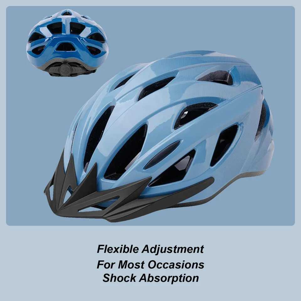 Biking Helmet Lightweight Cycling Helmet Ventilation Safety Gear with Chin Strap AdjustabLE Riding AccESSories for Men J250916