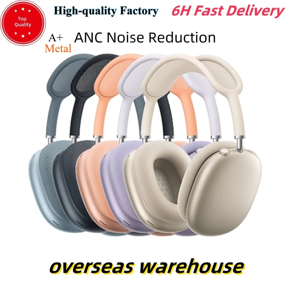 USA Stock for Airpods max Bluetooth Headphones Accessories airpods pro Max 2 3 4 Headphone Wireless Earphone Top Quality ANC Metal shell Silicone Anti-drop