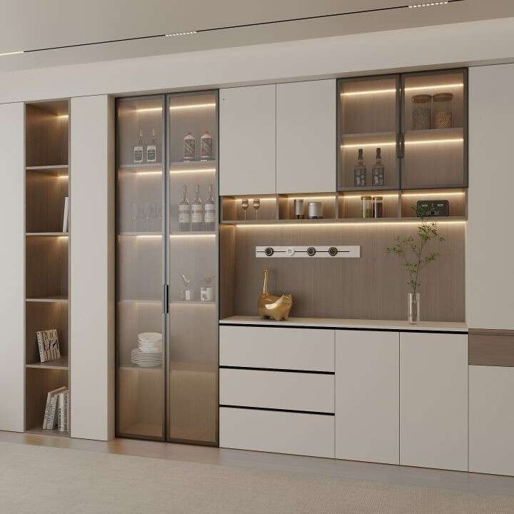 Walk-in Wardrobe Overall Bedroom One Door to Top Cabinet Cloakroom Whole House Environmentally Friendly Materials