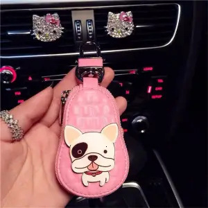 Bestseller Car Protective Leather Cartoon Doll Key Cute Bag Remote Control Case ddmytues