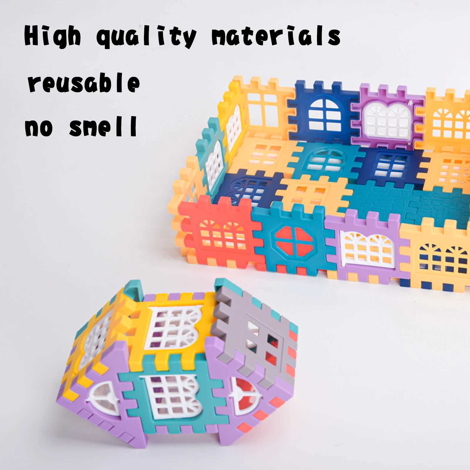 Large Scale House Building Block Simulation Window Design Kindergarten Construction Creation Of Boys And Girls Large House Bui C2509161