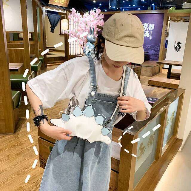 Dinosaur Style Women's Shoulder Purses and Handbags Small Crossbody for Women Casual Animal Clutch Bag Pu Leather