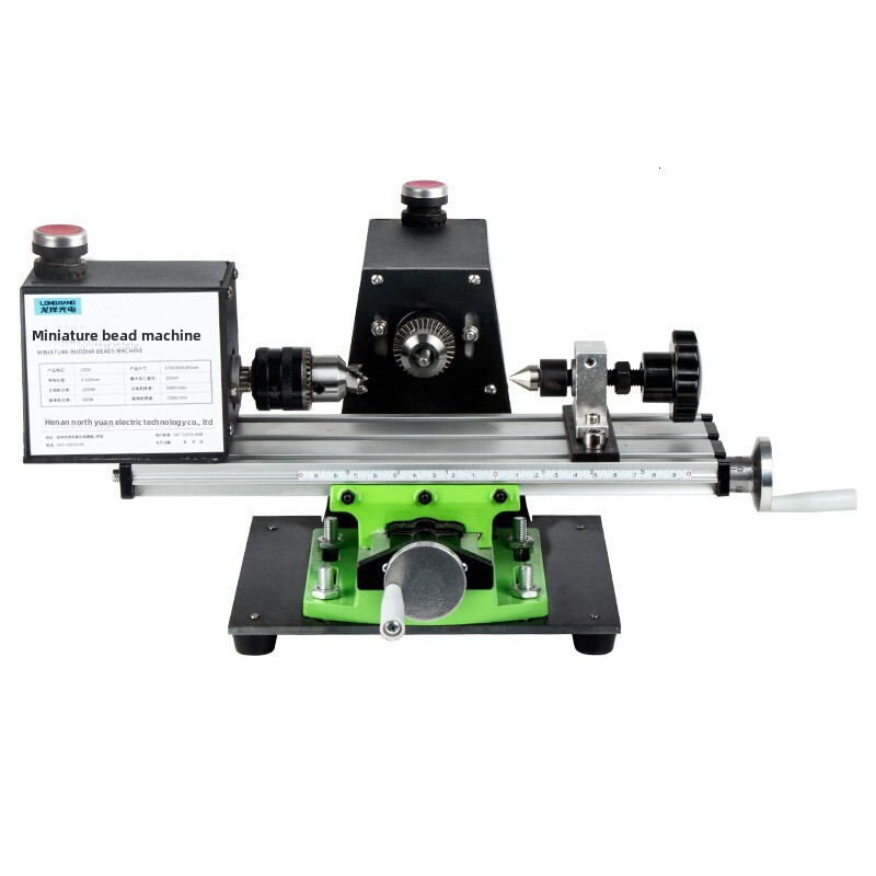 Buddha Lathe Grinding Polishing Cutting Round Hole Punching Pagoda Wooden Bead hine Mini DIY Woodworking