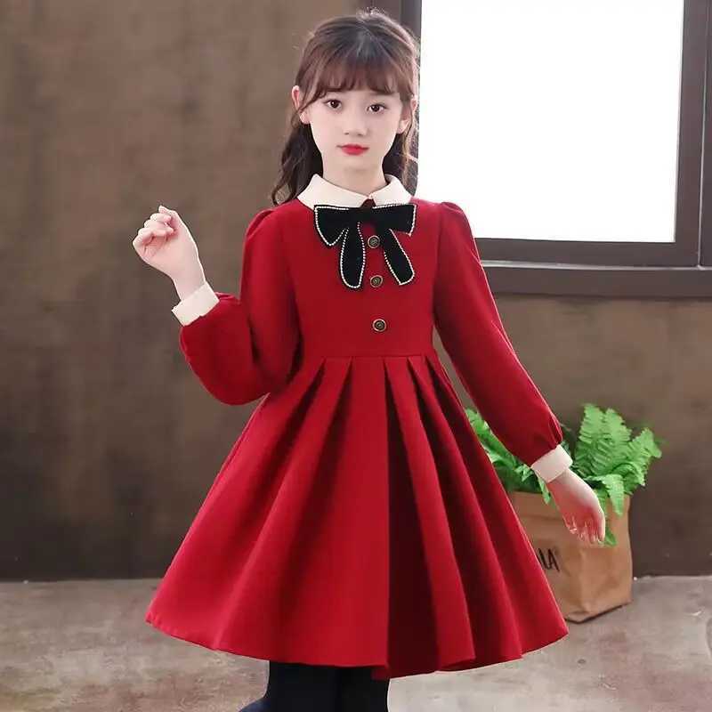 Girls SpringAutumn New Arrival Big Kids School Uniform Style Dress 412 Years Old C250916