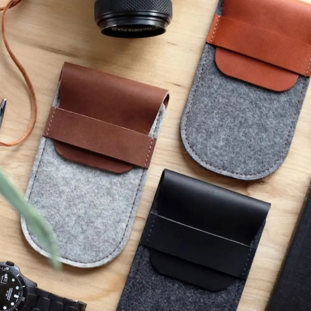 Dust Protect Gift Felt Leather Organizer Watch Case Watch Pouch Storage Bag Watch Protection Bag For Travel 250915