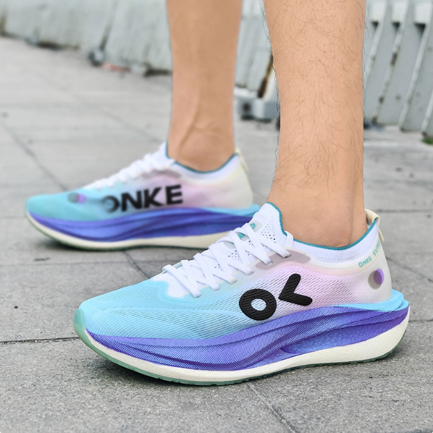 Designer ONKE Women's Autumn Lightweight Breathabe Carbon Pate Running Men's Non-Sip Wear-Resistant Cushioning Coupe Sports Shoes Utra-Light
