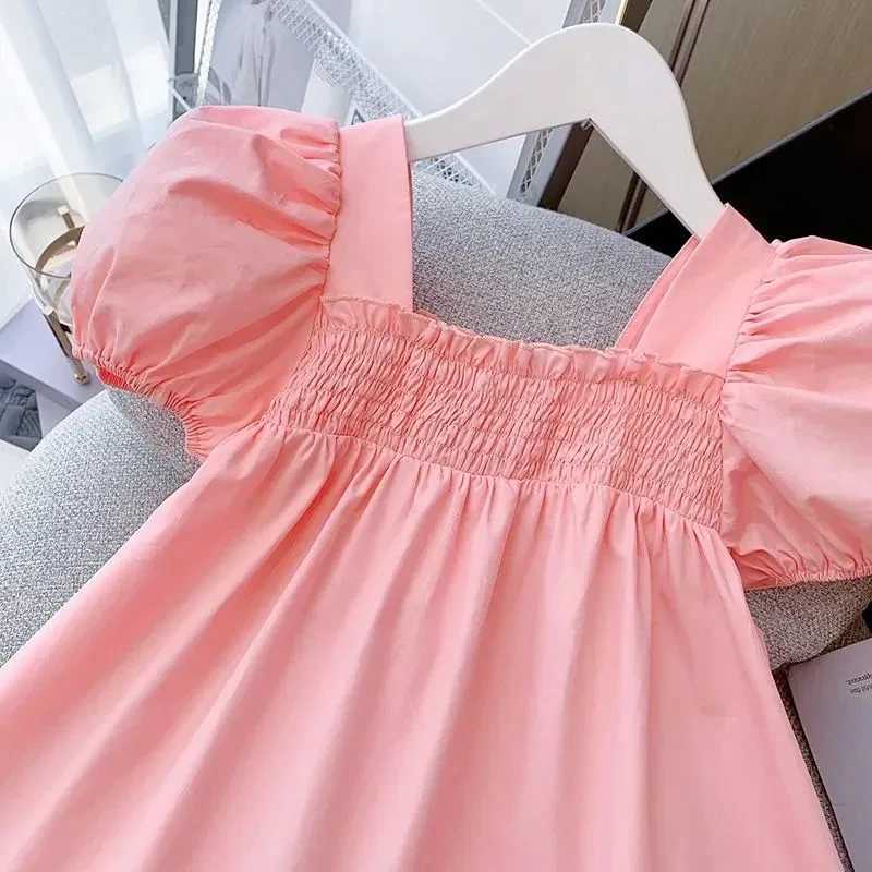 Girls Princess Dress Summer Baby Puff Sleeves Elegant Dress Children Flowers Frock Kids Birthday Party Clothing 19 Years Old C250916