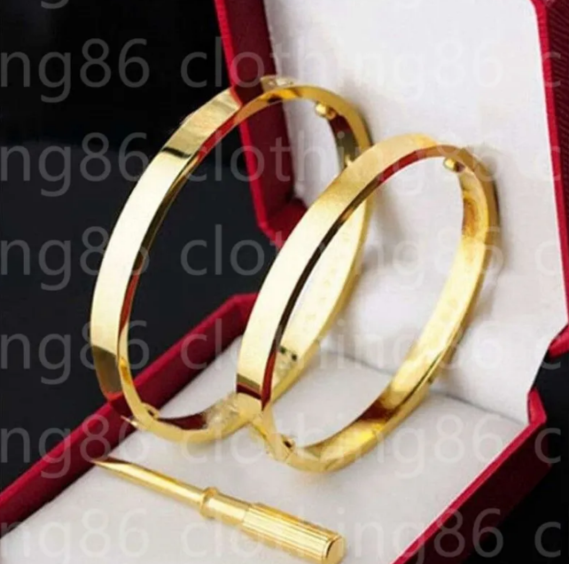 bracelet Designer jewelry braclet Gold bracelets Bangles classic fashion men women unisex stainless steel texture non fading with Bracelet gift