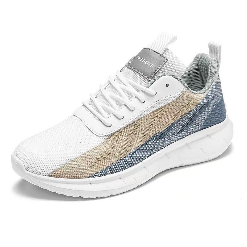 Men'S Running Shoes, Plus Size Sports Shoes 39-48 Cross-Border Woven Men'S Shoes Lightweight Cold Glue Shoes Casual Shoes