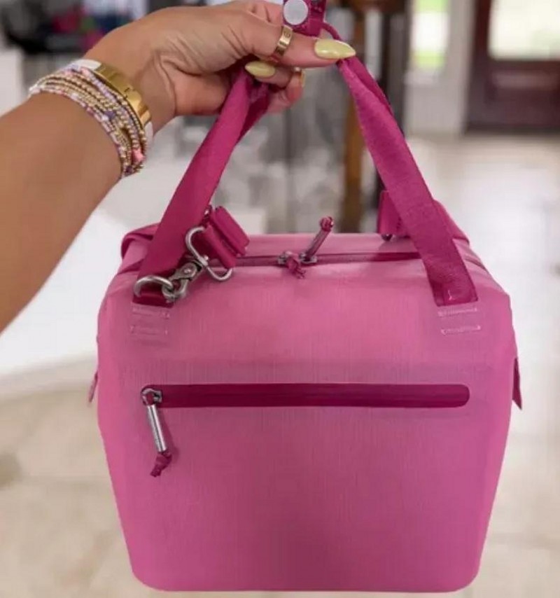 US STOCK Lunch Bags All Day Julienne Mini Soft Cooler Bags Recycled Polyester 12-Hour Cooling Travel Cooler Crossbody Bags with Phone Pocket for Cups 