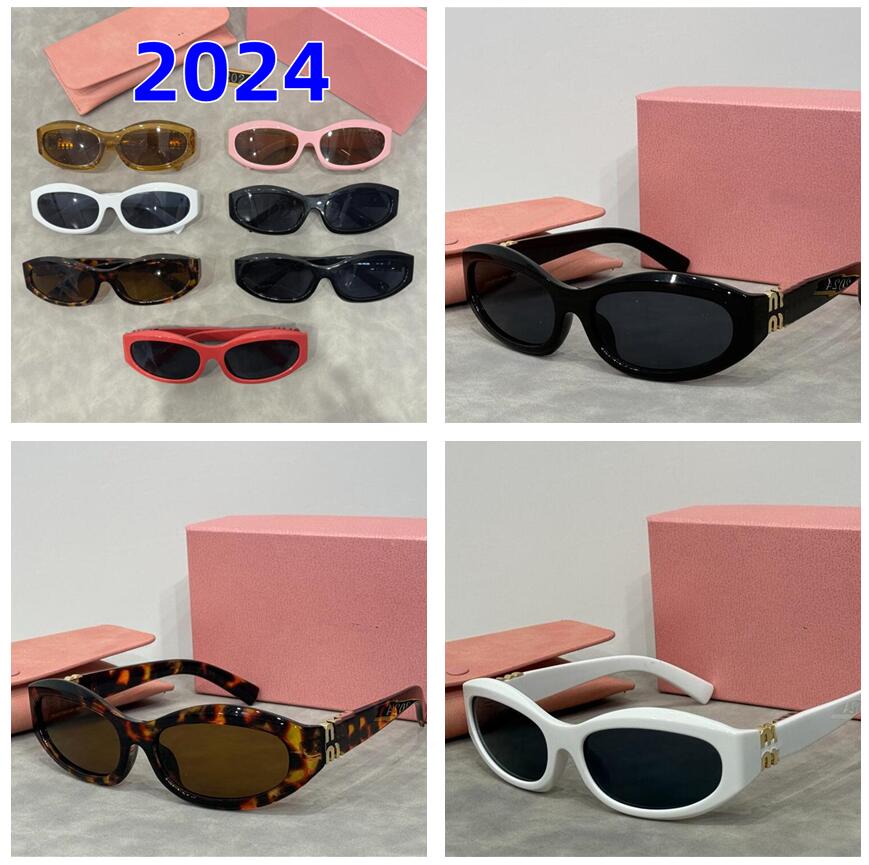 sunglasses Fashion glasses oval frame Designer sunglass womens anti-radiation 2024 Polarized lenses mens retro eyeglasses