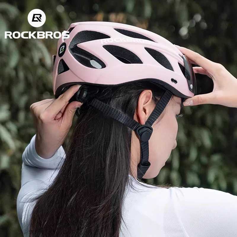 ROCKBROS Bike Helmet Women Lightweight BreathabLE With GoggLEs LEns AdjustabLE Cycling Helmet MTB Road BicycLE Safety H J250916