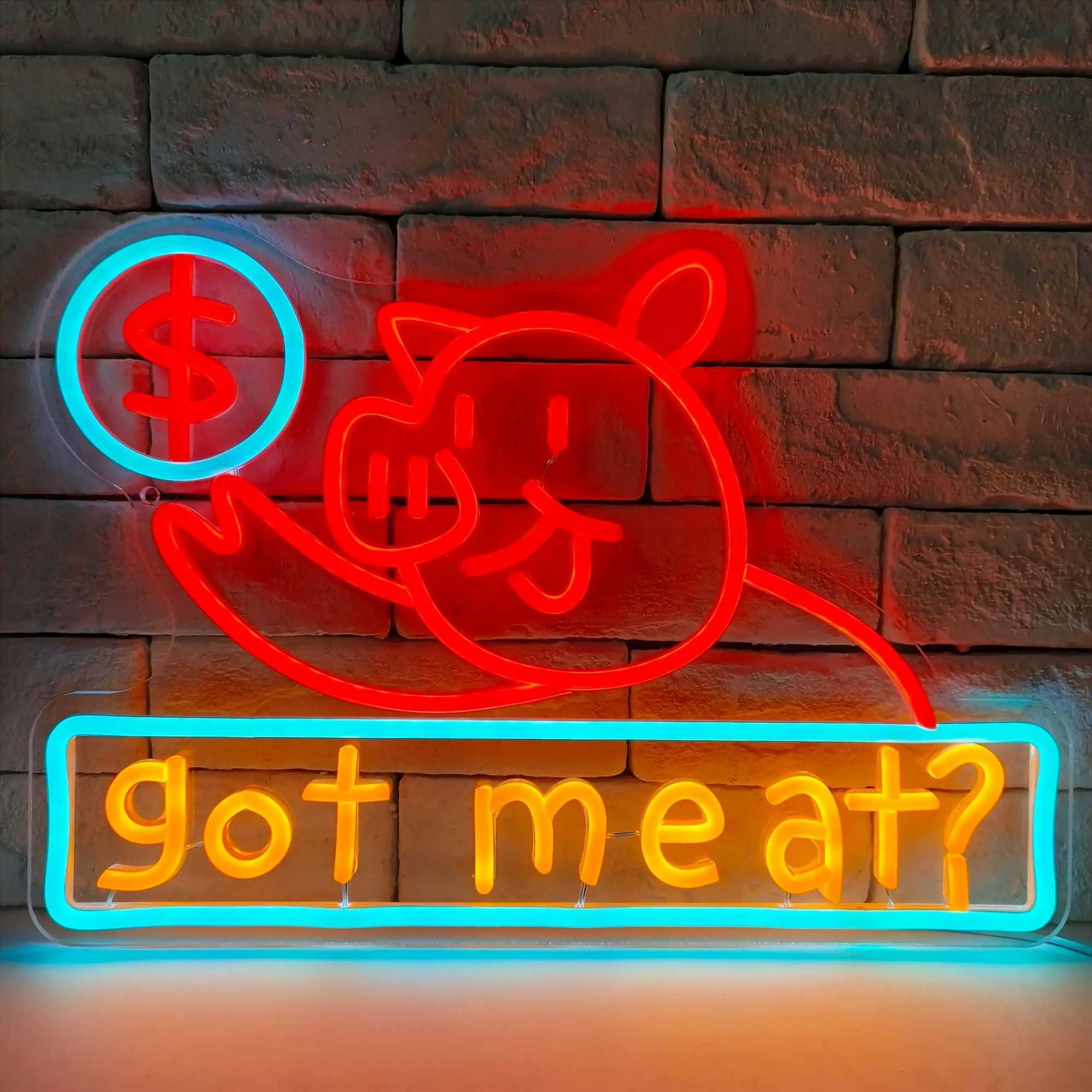 Doner Kebab Neon Sign for Wall Decor Food Neon Light for Restaurant Wall Decoration Fast Food Sign Kebab Wall Hanging Sign Y250916
