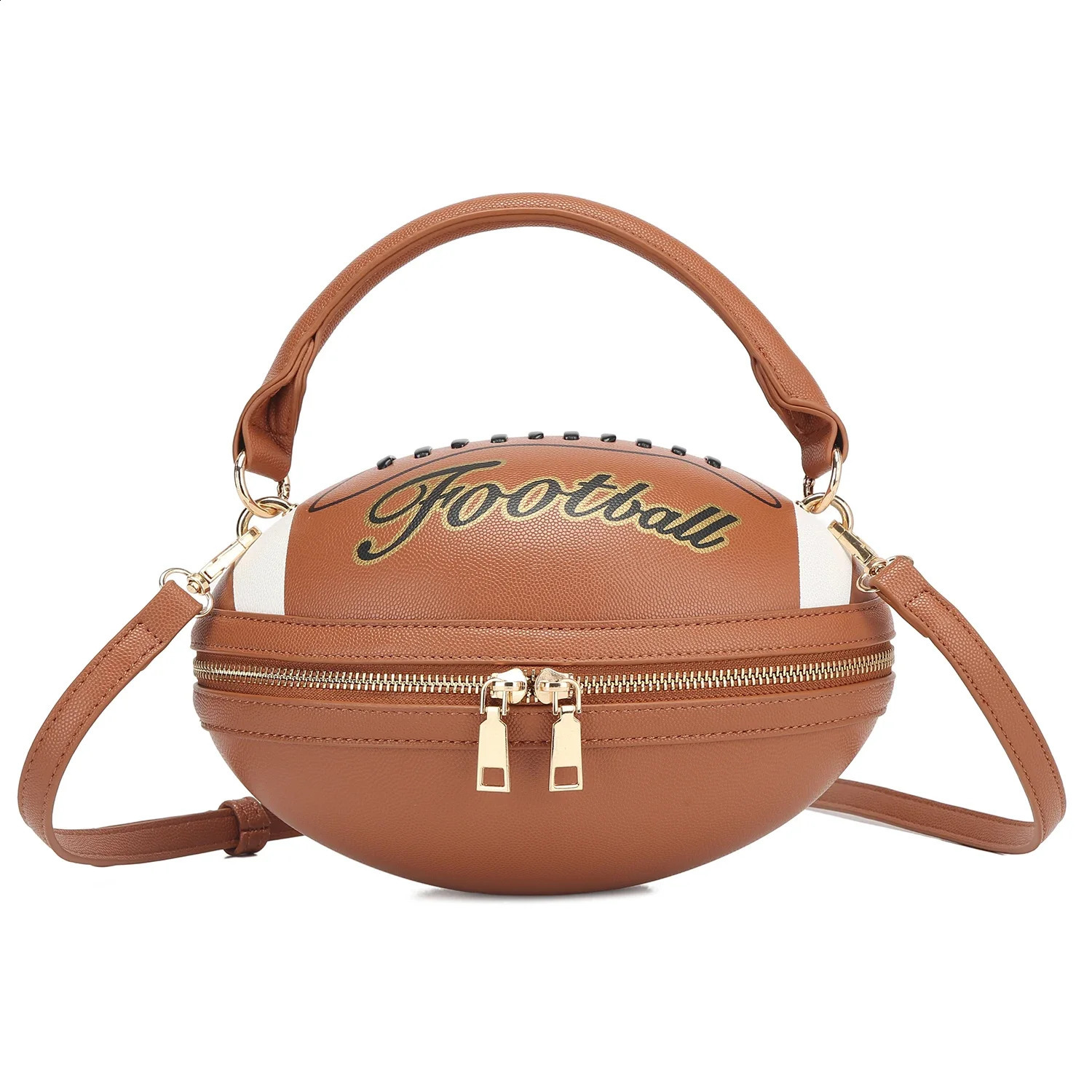 Fashion American Football Style Crossbody Bag for Women Girls Shoulder Bags Rugby Purses Ball Novelty Handbags 250916
