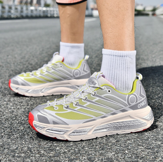 ONKE Women's & Men's Running Shoes 2025 New Autumn Lightweight Mesh Breathable Shock Absorption Anti-Slip Odor-Resistant Sports Footwear