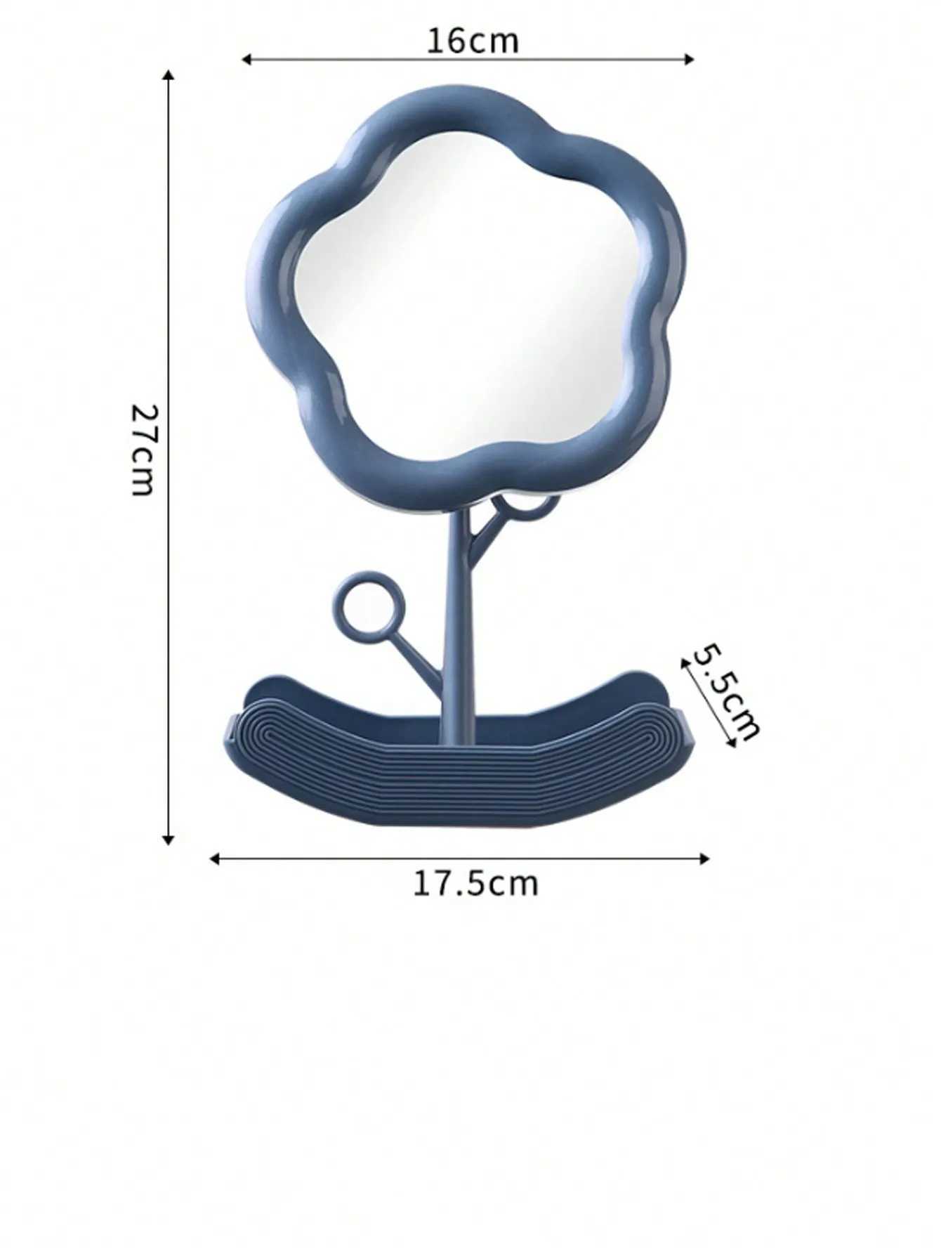 1pc Charm Enhancer Flower Makeup Mirror Rotating Desktop Makeup Mirror Portable Student Dormitory Storage Mirror Birthday C250916