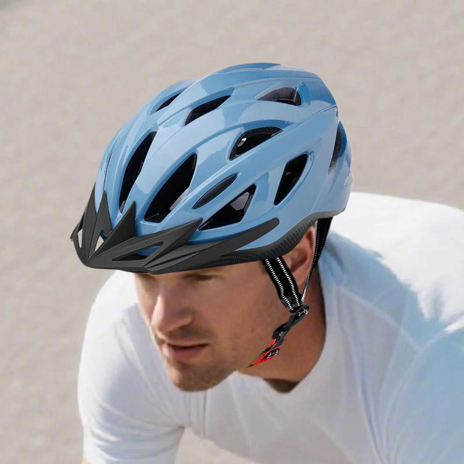 Biking Helmet Lightweight Cycling Helmet Ventilation Safety Gear with Chin Strap AdjustabLE Riding AccESSories for Men J250916