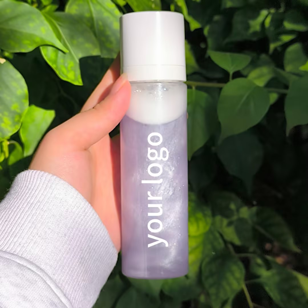 Foundation Primer Professional No Logo Sweatproof Vegan Makeup Cosmetic Finishing Spray Mist Long Lasting Shimmer Setting Spray DH-SM102