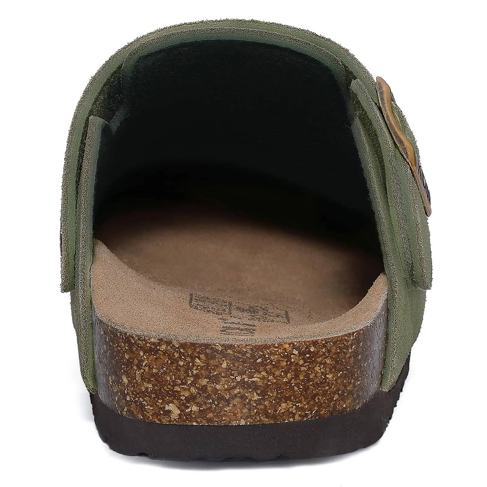 Crestar Women Cow Suede Clogs Cork Footbed Leather Mules Lady Outdoor Comfort Arch Support Potato Shoes With Adjustable Strap ddmypanda