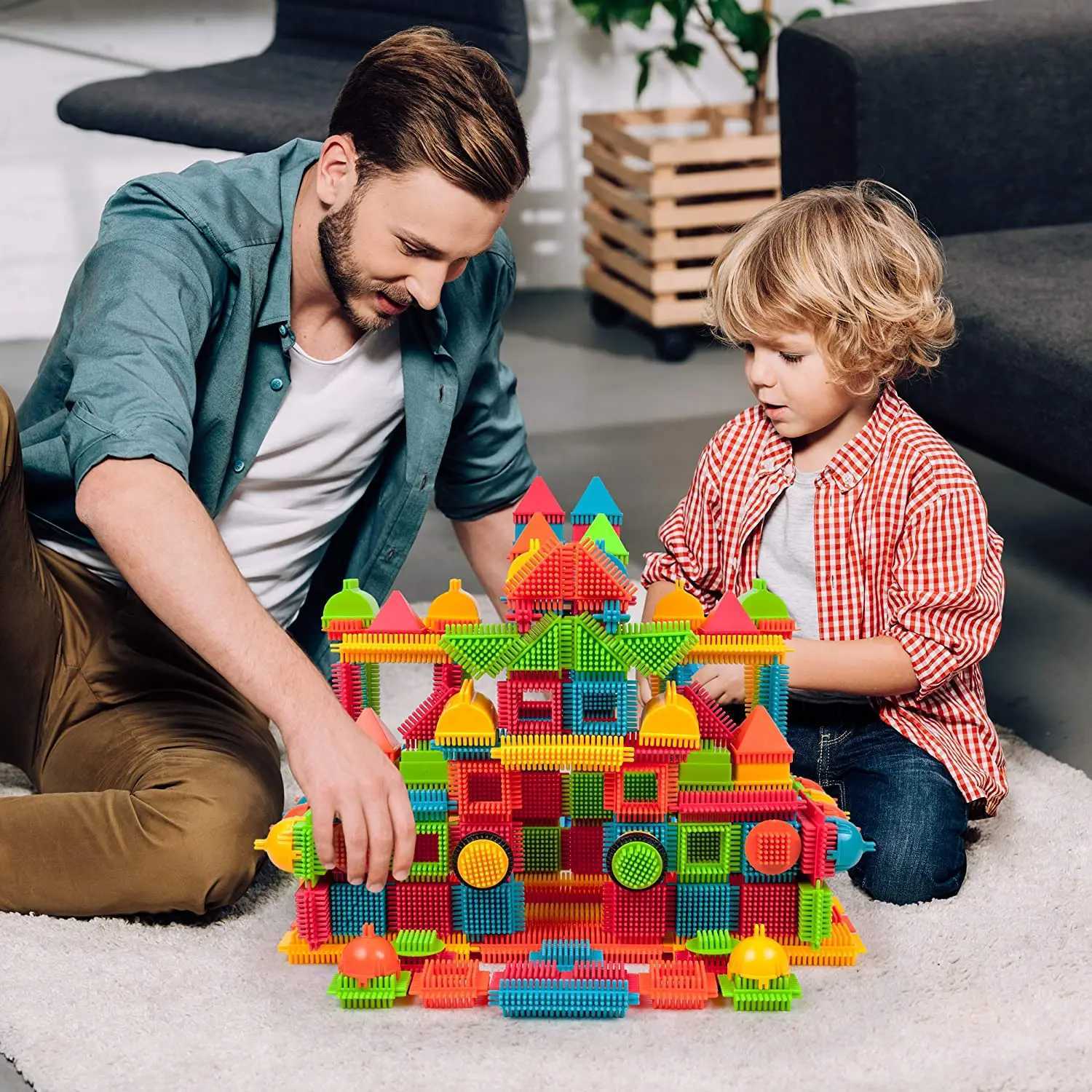 Diy Building Block Toys Childrens Educational Modeling Bricks for Toddler Interactive ParentChild Assembly C250916