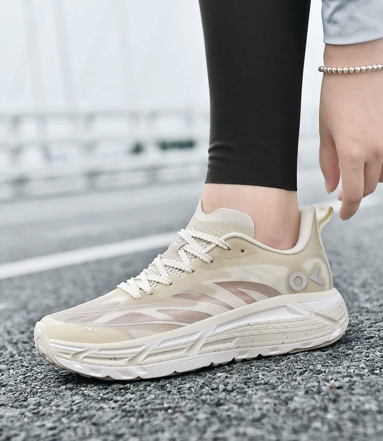 ONKE Women's Jogging Autumn New Mesh Breathable Couple Sports Soft Sole Shock Absorption Retro Casual Shoes for Men