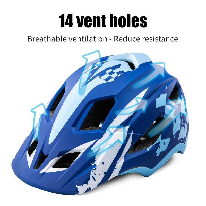 KINGBIKE Kids Detachable Full Face Helmet Road Mountain Balance Bicycle Helmet Downhill Scooter Children Cycling Safety Helmets J250916