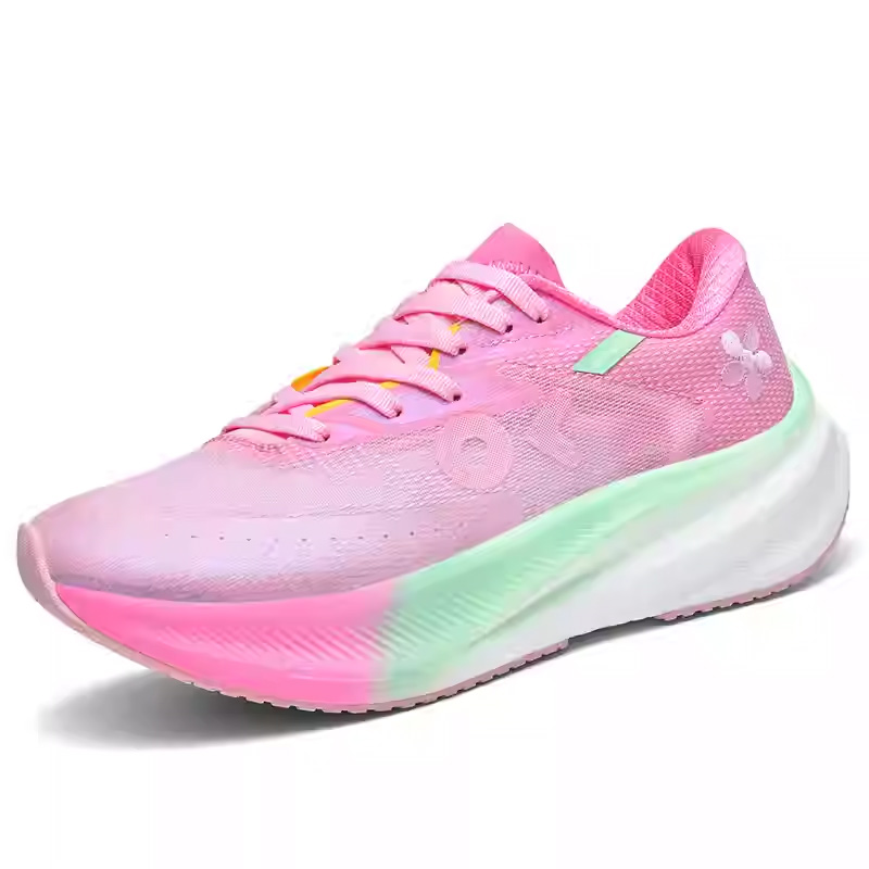 ONKE Autumn Breathable Mesh Shock Absorption Lightweight Sports Men Thin Ultra-light Carbon Plate Women's Running Shoes GM93