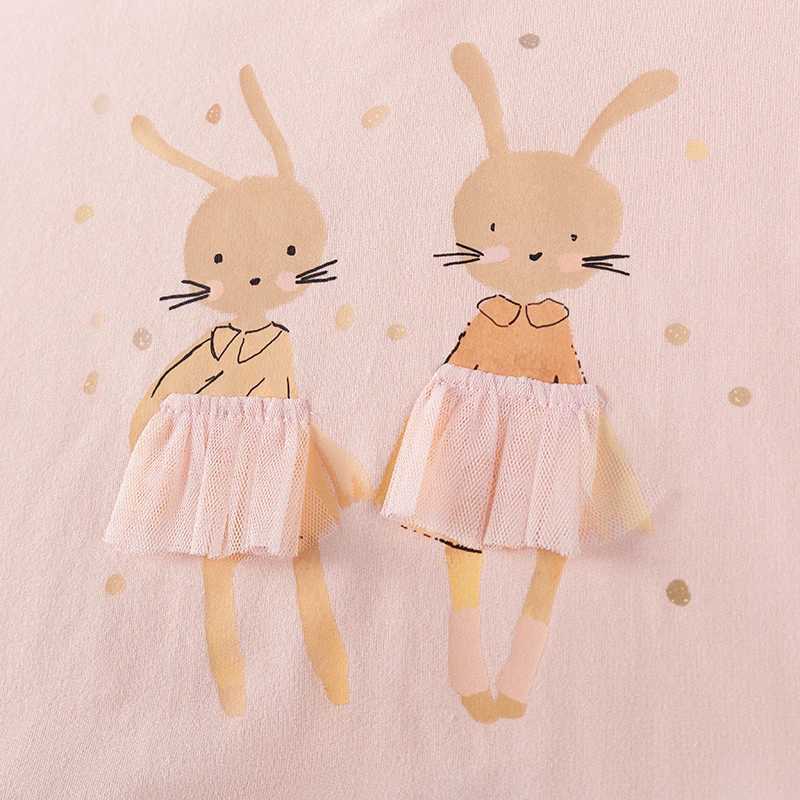 Little maven Animal Rabbit Girls Autumn Dresses Autumn Baby Girls Long Sleeve Dresses Children Casual Dress Kids Mesh Dresses C250916